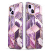 Supcase Cosmo Hülle für Apple iPhone 14 Plus / 15 Plus, Marble Purple