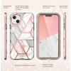 Supcase Cosmo Hülle für Apple iPhone 14 Plus / 15 Plus, Pink Marble