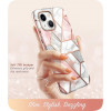 Supcase Cosmo Hülle für Apple iPhone 14 Plus / 15 Plus, Pink Marble