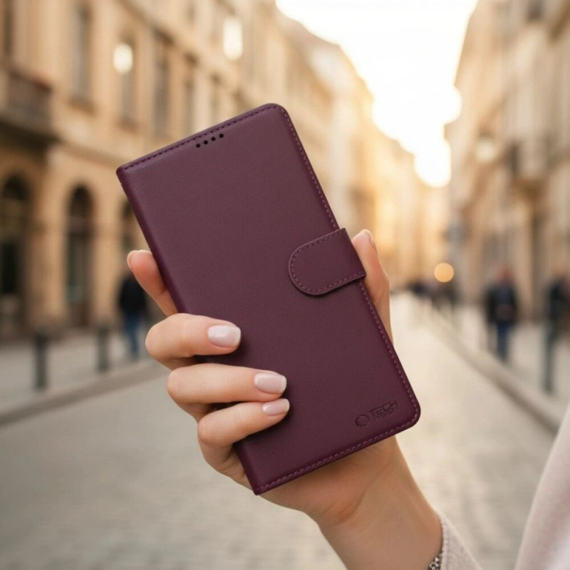 Tech-Protect Wallet Case für Samsung Galaxy A57 5G, Burgundy