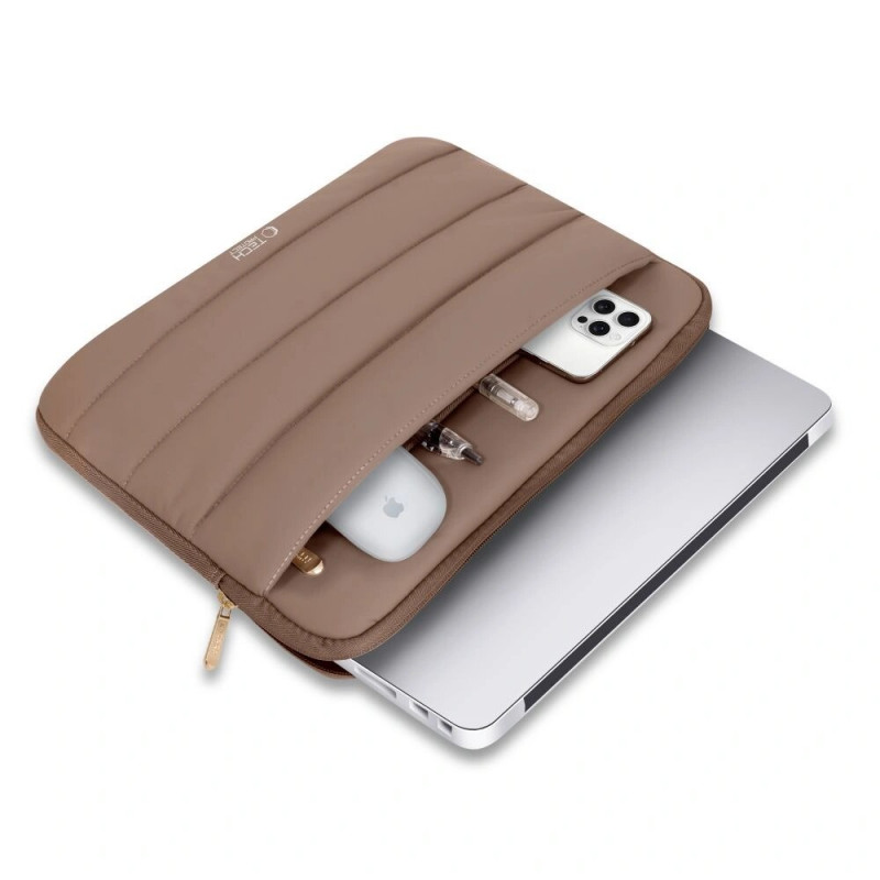 Tech-Protect Fluffy Laptophülle 15-16", Walnut (Brown)