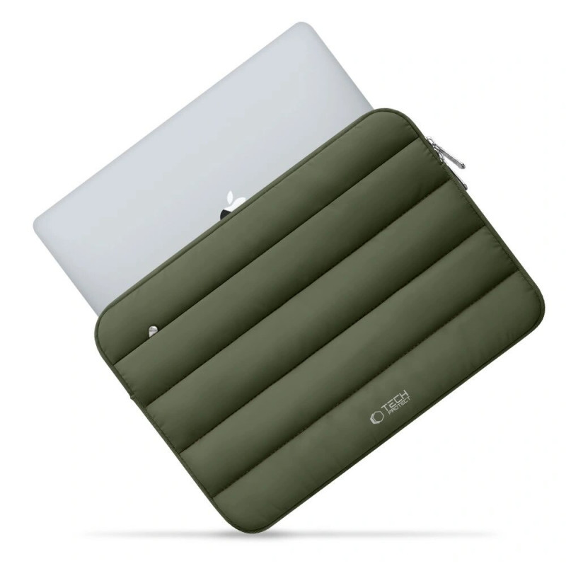 Tech-Protect Fluffy Laptophülle 15-16", Army Green
