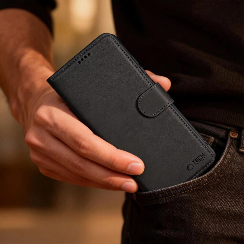 Tech-Protect Wallet Case für Samsung Galaxy A36 / A56 / A37 5G, Schwarz