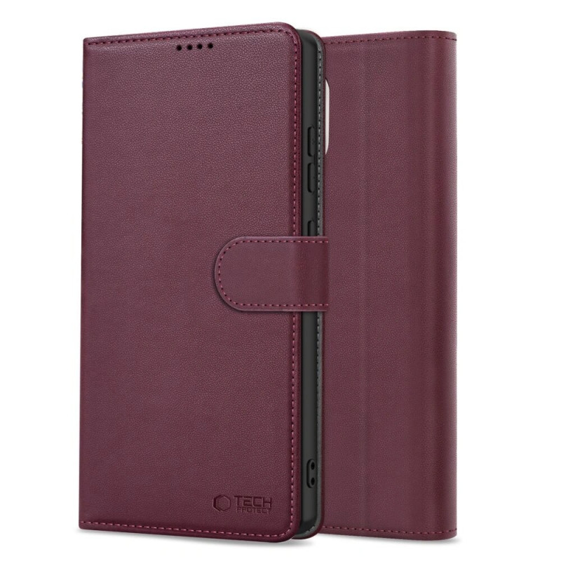 Tech-Protect Wallet Case für Samsung Galaxy A36 / A56 / A37 5G, Burgundy