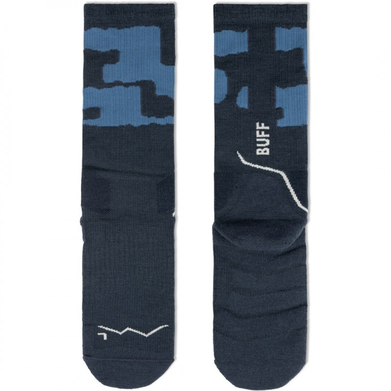 Buff Merino MW Crew Socken MWC2, Night Blue, L