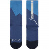 Buff Merino MW Crew Socken MWC1, Blau, L