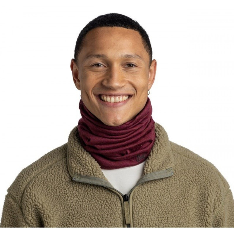 Buff Merino Midweight Multifunktionsschal, Melange Tibetan Red