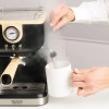 Taurus Onyx Moka 1050 W 20 bar Espressomaschine mit Holzgehäuse, Holz/Schwarz/Silber