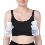 Momcozy YN08 Hands-Free Pumping Bra HF088-BL000S-A, Schwarz, S