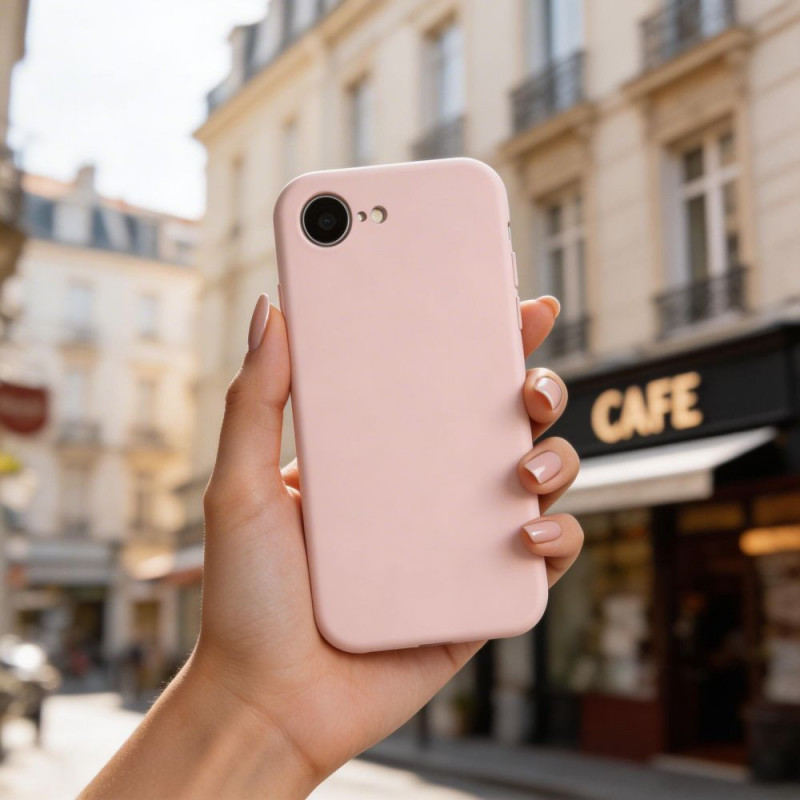 Tech-Protect Silikon MagSafe Hülle für Apple iPhone 16e / 17e, Pink Pearl