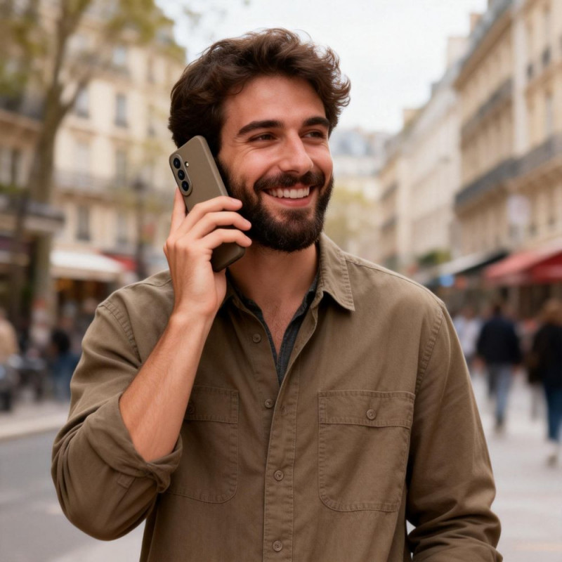 Tech-Protect Icon Silikon-Hülle für Samsung Galaxy A27 5G, Braun