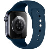 Tech-Protect Silikonarmband für Apple Watch 8 / 9 / 10 / 11 / 12 / SE / Ultra 44/45/46/49 mm, Navy Blue