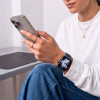 Tech-Protect Silikonarmband für Apple Watch 8 / 9 / 10 / 11 / 12 / SE / Ultra 44/45/46/49 mm, Navy Blue