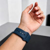 Tech-Protect Silikonarmband für Apple Watch 8 / 9 / 10 / 11 / 12 / SE / Ultra 44/45/46/49 mm, Navy Blue
