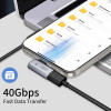 Tech-Protect UltraBoost AA01 gewinkelter Adapter USB-C, Grau