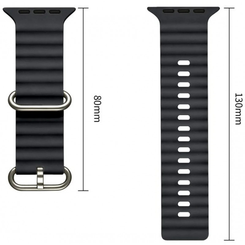 Tech-Protect Iconband Pro Apple Watch 8 / 9 / 10 / 11 / 12 / SE / Ultra 44/45/46/49 mm Armband, Charcoal Grey