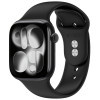 Tech-Protect Silikonarmband für Apple Watch 8 / 9 / 10 / 11 / 12 / SE / Ultra 44/45/46/49 mm, Schwarz