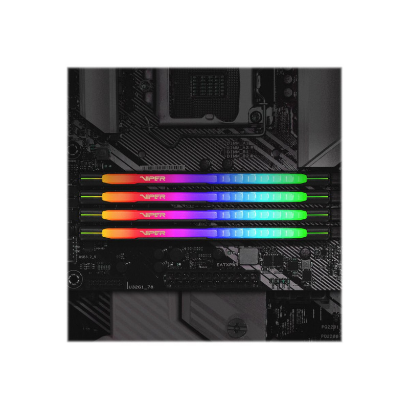 Patriot Extreme Performance Viper Steel RGB DDR4 DIMM 16 GB, DDR4-3200, schwarz