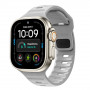 Tech-Protect Silicone Line Apple Watch 8 / 9 / 10 / 11 / 12 / SE / Ultra 44/45/46/49 mm Armband, Lunar Grey