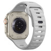 Tech-Protect Silicone Line Apple Watch 8 / 9 / 10 / 11 / 12 / SE / Ultra 44/45/46/49 mm Armband, Lunar Grey