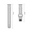 Tech-Protect Silicone Line Apple Watch 8 / 9 / 10 / 11 / 12 / SE / Ultra 44/45/46/49 mm Armband, Lunar Grey