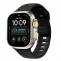 Tech-Protect Silicone Line Apple Watch 8 / 9 / 10 / 11 / 12 / SE / Ultra 44/45/46/49 mm Armband, Schwarz