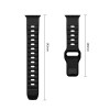 Tech-Protect Silicone Line Apple Watch 8 / 9 / 10 / 11 / 12 / SE / Ultra 44/45/46/49 mm Armband, Schwarz