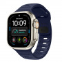 Tech-Protect Silicone Line Apple Watch 8 / 9 / 10 / 11 / 12 / SE / Ultra 44/45/46/49 mm Armband, Atlantic Blue