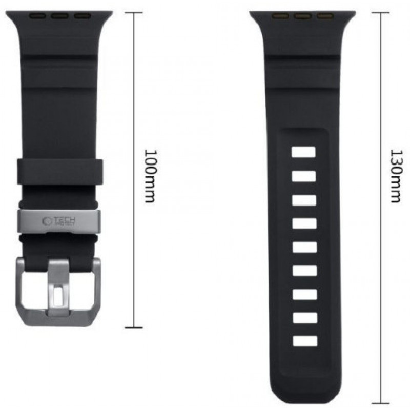 Tech-Protect Motion Apple Watch 8 / 9 / 10 / 11 / 12 / SE / Ultra 44/45/46/49 mm Armband, Schwarz