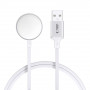 Tech-Protect MC02 UltraBoost Magnetisches Ladegerät USB-A Kabel 100 cm für Apple Watch, Weiß