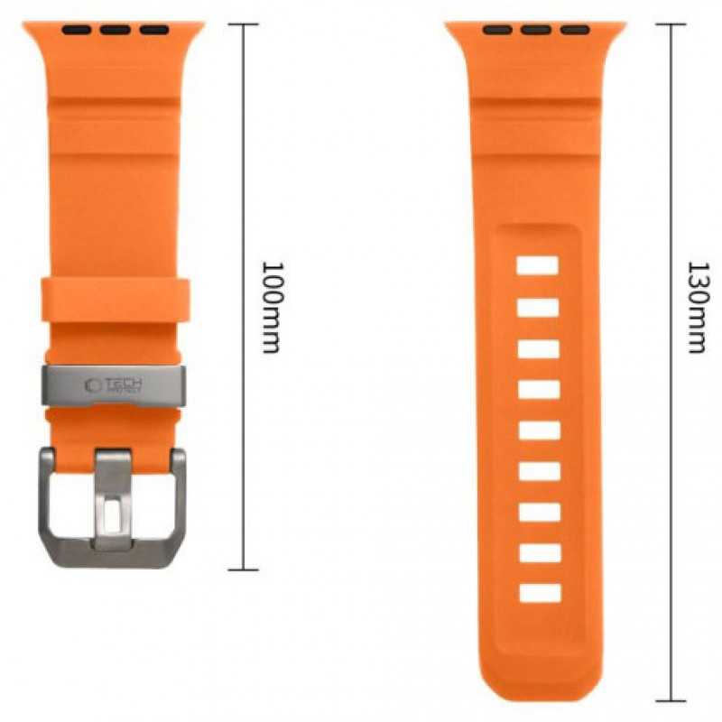 Tech-Protect Motion Apple Watch 8 / 9 / 10 / 11 / 12 / SE / Ultra 44/45/46/49 mm Armband, Signal Orange