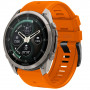 Tech-Protect Silikonarmband für Garmin Fenix 5 / 6 / 6 Pro / 7 / 8 / 8 Pro / E / 9 / 9 Pro 51 mm, Signal Orange