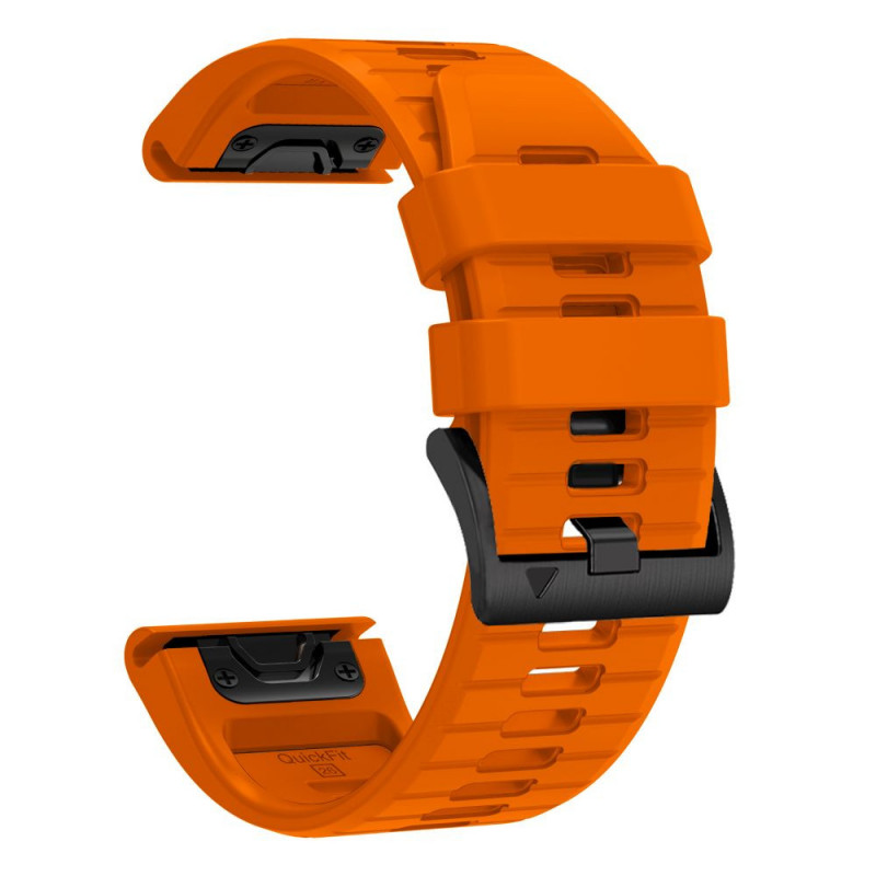 Tech-Protect Silikonarmband für Garmin Fenix 5 / 6 / 6 Pro / 7 / 8 / 8 Pro / E / 9 / 9 Pro 51 mm, Signal Orange