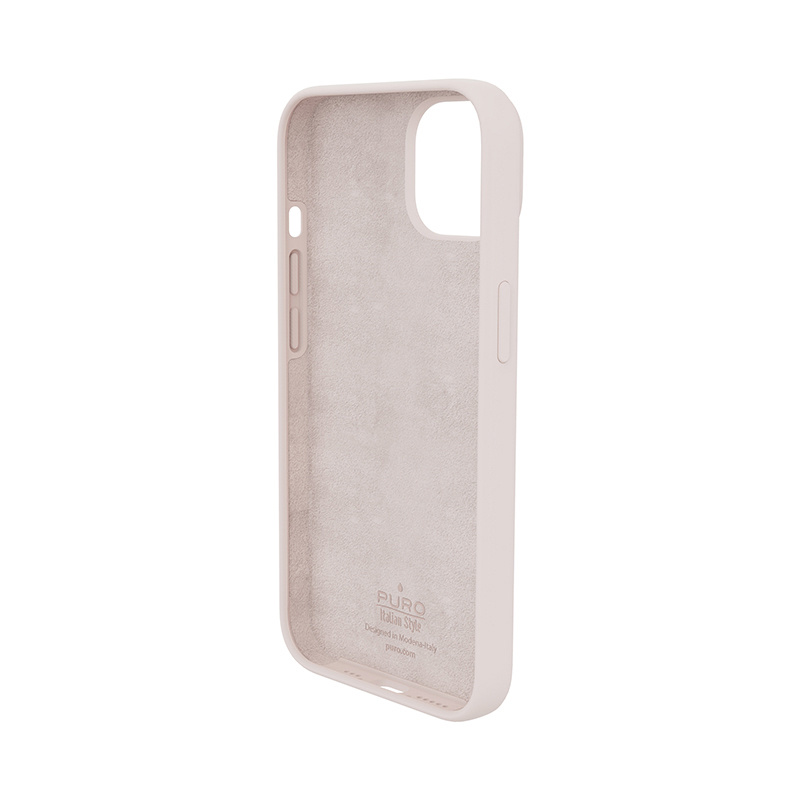 Puro ICON Antimicrobial Cover für Apple iPhone 14 Plus / 15 Plus, Pink Sand