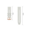 Tech-Protect Silikon-Armband für Garmin Fenix 5s / 5s Plus / 6s / 6s Pro / 7s / 8 / 9 / 9 Pro 43 mm, Fog Grey