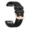 Tech-Protect Silikon-Armband für Garmin Fenix 5s / 5s Plus / 6s / 6s Pro / 7s / 8 / 9 / 9 Pro 43 mm, Schwarz