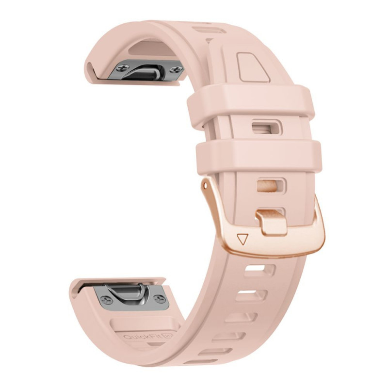 Tech-Protect Silikon-Armband für Garmin Fenix 5s / 5s Plus / 6s / 6s Pro / 7s / 8 / 9 / 9 Pro 43 mm, Powder Pink
