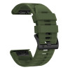 Tech-Protect Silikon-Uhrenarmband für Garmin Fenix 5 / 6 / 6 Pro / 7 / 8 / 8 Pro / E / 9 / 9 Pro 47 mm, Military Green