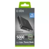SBS HD 10W 5000mAh USB-C Powerbank mit LCD-Anzeige, Schwarz
