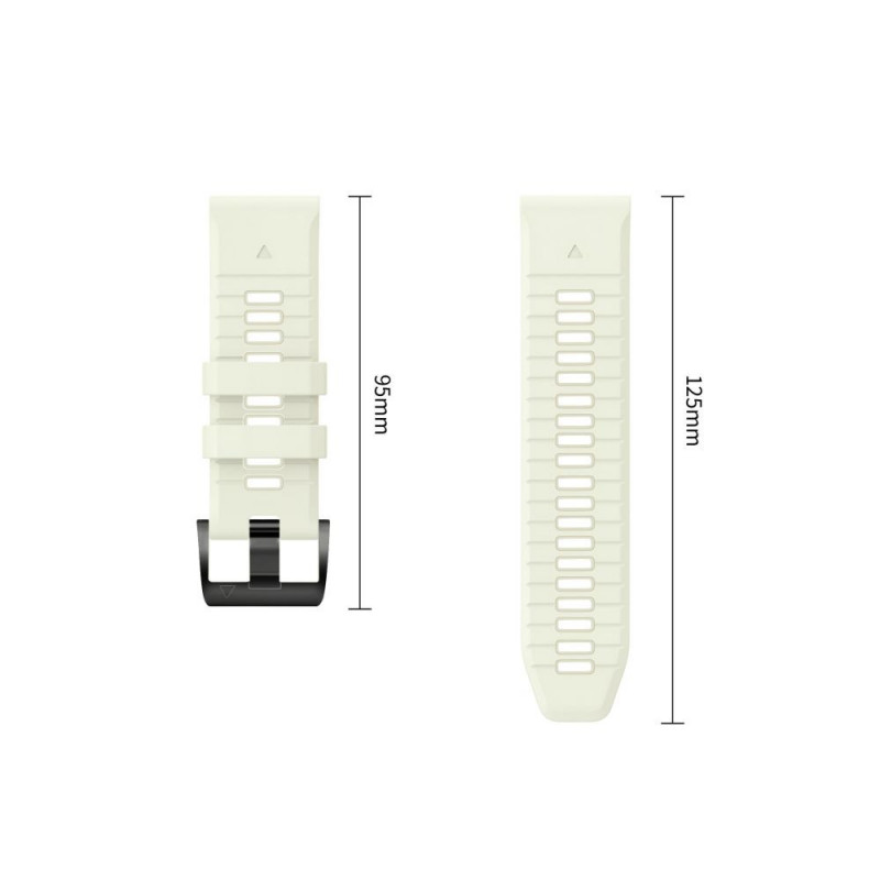 Tech-Protect Silikon-Armband für Garmin Fenix 5 / 6 / 6 Pro / 7 / 8 / 8 Pro / E / 9 / 9 Pro 47 mm, Stone Grey