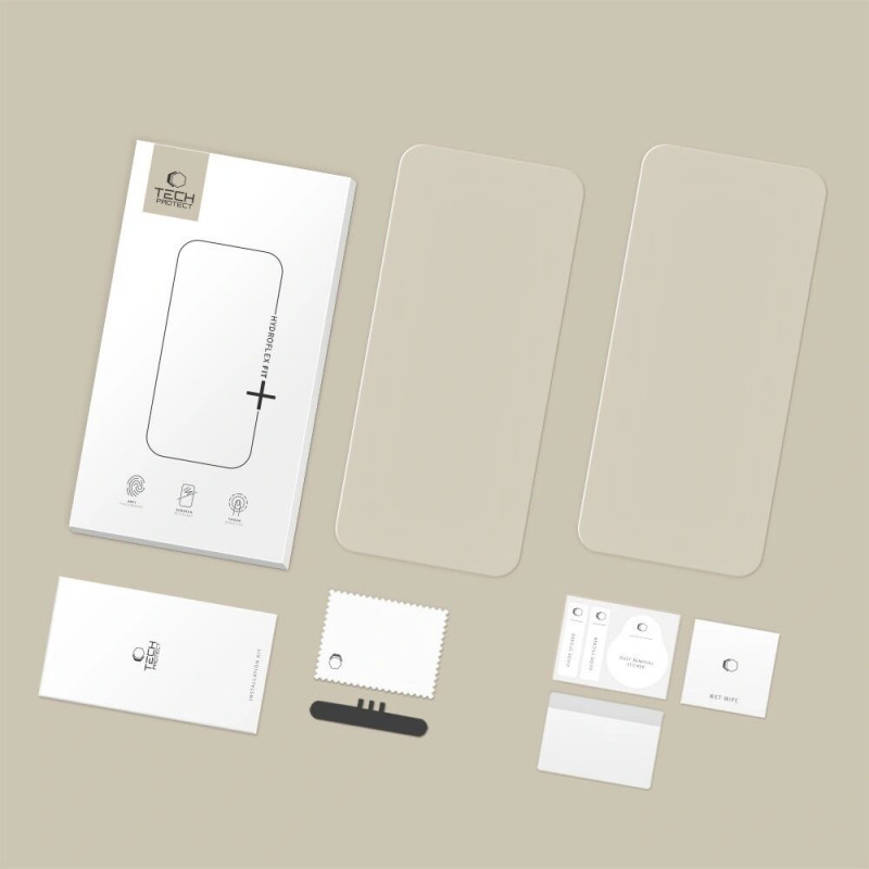 Tech-Protect Hydroflex Fit+ Hydrogel-Folie für Motorola Edge 60 / 60 Pro / 60 Fusion (2 Stk.), transparent