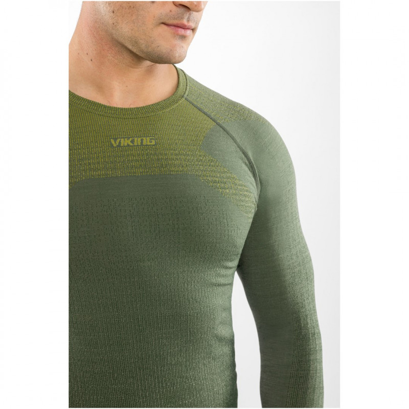 Viking Altis Man Set Herren-Merino-Unterwäscheset, dunkelgrün, M