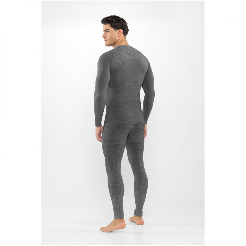 Viking Altis Man Set Herren-Merinounterwäsche-Set, schwarz, L