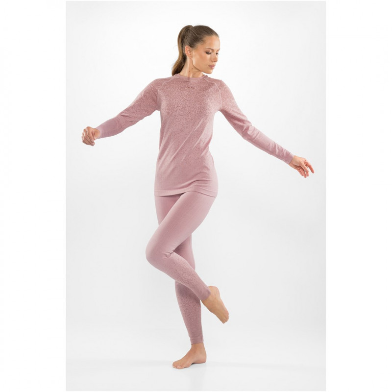 Viking Altis Lady Set Merino-Unterwäsche-Set für Damen, pink, L