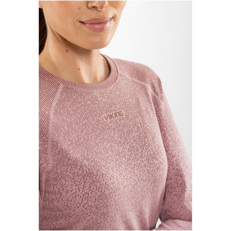 Viking Altis Lady Set Merino-Unterwäsche-Set für Damen, pink, L