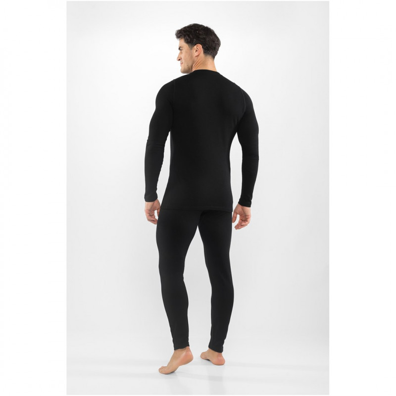 Viking Meriboo Man Set Herren-Merino-Unterwäscheset, schwarz, M