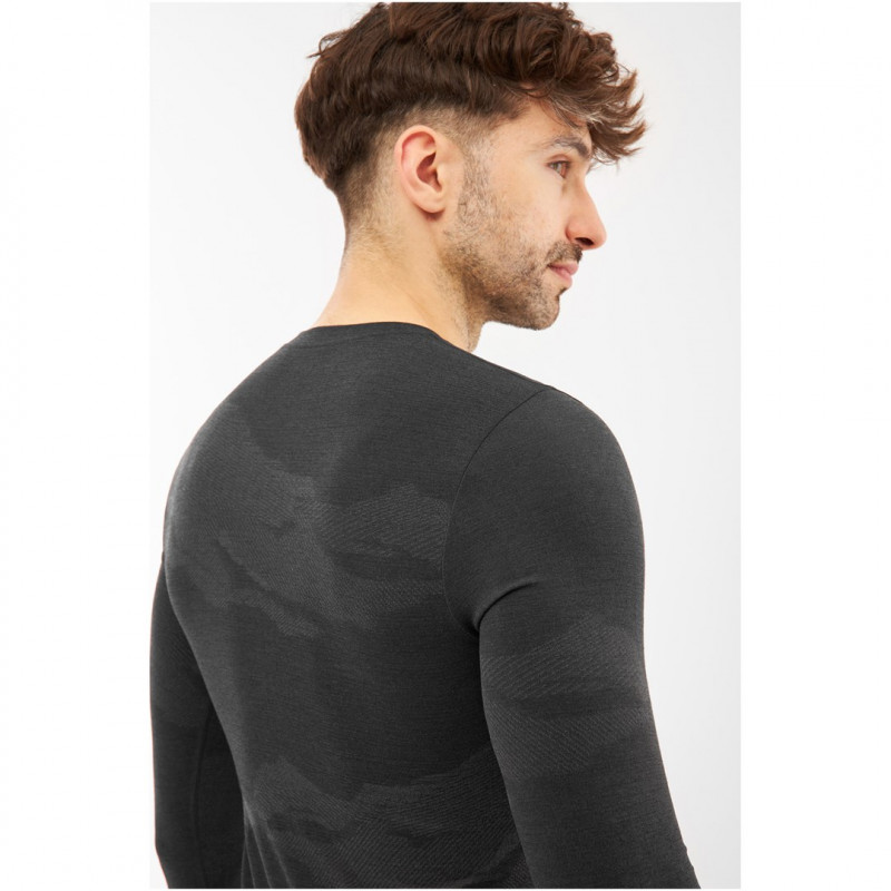 Viking Meriboo Man Set Herren-Merino-Unterwäscheset, schwarz, XL