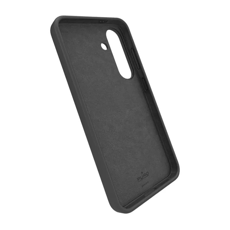 Puro Icon Silikonhülle für Samsung Galaxy S25+, Schwarz