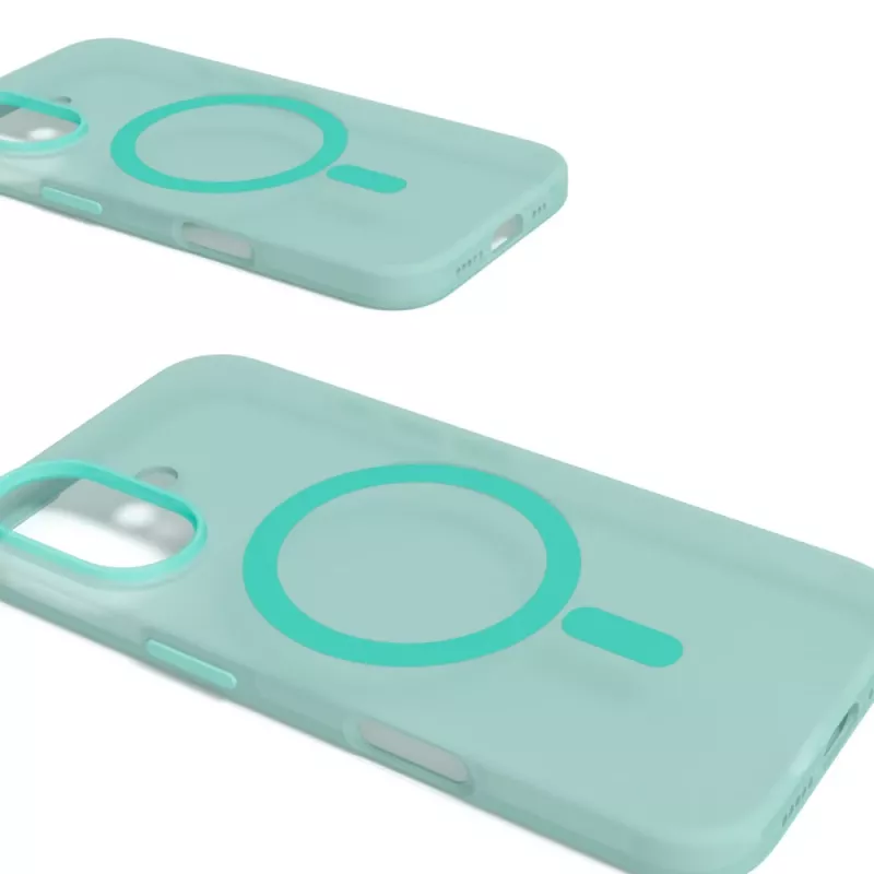 Puro Daylight MagSafe Silikonhülle für iPhone 16, Grün
