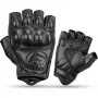 Rockbros 16220006003 Motorradhandschuhe aus Kunstleder, Größe L, schwarz